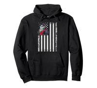 Artemis II Patch Us Flag Back To The Moon Patriotic Pullover Hoodie