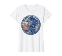 Artemis II Space Mission Moon Earth Day View from Artemis 2 Value Graphic T-Shirt, Women, White, L