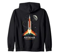 Artemis II Space Rocket Launch Mission To The Moon Artemis 2 Zip Hoodie