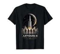 Artemis III Value Graphic T-Shirt, Men, Black, XL