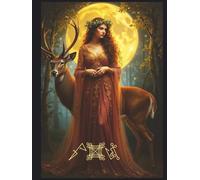 Artemis Lined Astrology Journal with Astro Magic Sigils: Lined Astrology Notebook for Writing Horoscopes, Zodiac Sign Cancer and Moon Goddess Rituals