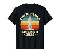 Artemis Lunch Back to The Moon 2026 Retro Vintage Space T-Shirt
