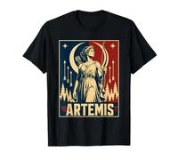 Artemis Moon Female Goddess Huntress Forest Arrows T-Shirt