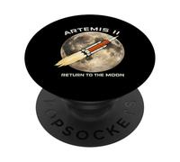 Artemis Return to the Moon Rocket Launch Space PopSockets Adhesive PopGrip