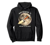 Artemis Return to the Moon Rocket Launch Space Pullover Hoodie