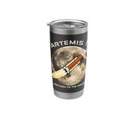 Artemis Return to the Moon Rocket Launch Space Stainless Steel Insulated Tumbler