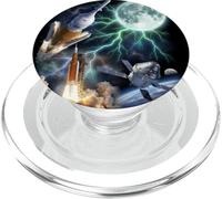 Artemis SLS Rocket 3 Moon Cursed Meme Graphic PopSockets PopGrip for MagSafe