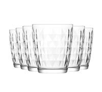 LAV 12x Clear 340ml Artemis Tumbler Glasses - Stemless Kitchen Water Whiskey Wine Gin Juice Cocktail Drinking Glass Set