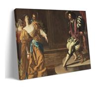 Artemisia Gentileschi Outstanding Works Poster Esther Before Ahasuerus Picture Print Canvas Wall Paint Arts Decor Modern Home Artworks Idea 24x36inch(60x90cm)
