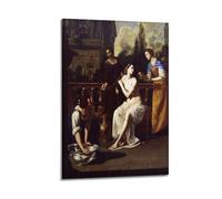 Artemisia Gentileschi Painting Art《David And Bathsheba》Poster Wall Art Canvas Living Room Bedroom Decor Artworks 20x30inch(50x75cm)