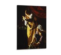 Artemisia Gentileschi Painting Art《Judith And Her Maidservant》Poster Canvas Wall Art Decorative Bedroom Modern Home Print Picture 08x12inch(20x30cm)