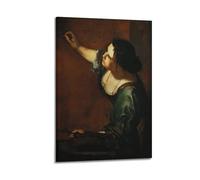 Artemisia Gentileschi Painting Art《Lady Seated in Three》Poster Home Decor Wall Art Hanging Picture Print Bedroom Decorative Room Aesthetic 20x30inch(50x75cm)
