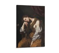 Artemisia Gentileschi Painting Art《Maria Maddalena Penitente》Poster Art Canvas Decor Wall Print Photo Home Modern Decoratives 08x12inch(20x30cm)