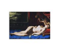 Artemisia Gentileschi Painting Art《Venus And Cupid》Poster Decorative Painting Canvas Wall Art Living Rooms Bedroom 16x24inch(40x60cm)