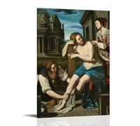 Artemisia Gentileschi Painting Works (Bathsheba at Her Bath Art Poster Canvas Wall Art Picture Prints Hanging Photo Idea Decor 20x30inch(50x75cm)