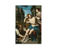 Artemisia Gentileschi Painting Works (Bathsheba at Her Bath Art Poster Canvas Wall Art Scroll Picture Print Living Room Walls Decor Homes 20x30inch(50x75cm)