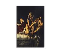 Artemisia Gentileschi Paintings - (Judith Slaying Holofernes) Poster Canvas Wall Art Picture Prints Hanging Photo Gift Idea Decor Homes Artworks 08x12inch(20x30cm)