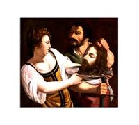 Artemisia Gentileschi Poster Salome with the Head of Saint John Print on Canvas Wall Art Reproductions Of Famous Paintings Artwork For Living Room Bedroom Wall Decor65x50cm(26x19in) Frameless