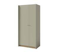 Arten Alessio Double Wardrobe 90Cm Eucalyptus And Baltic Dune Oak With 2 Doors