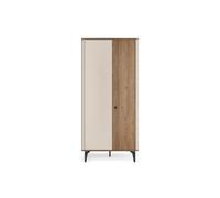 Arten Aurena Au1 Double Wardrobe 88Cm Cashmere And Royal Walnut