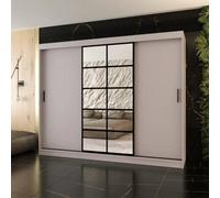 Arten Orlando Cashmere 250Cm Mirrored Triple Sliding Wardrobe For Calm Expansive Organisation