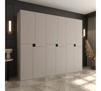 Arten Tempo 270Cm Cashmere Triple Wardrobe Set, 12 Hinged Doors