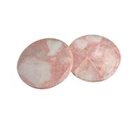 ArtEra Beautiful Decorative Agate Stone Coasters for Tea Cups, Coffee Mugs and Glasses | 4 inches Home Decor Agate Coasters (Pink, Set of 2)