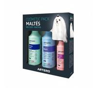 Artero Maltese and Bichon Grooming Set for White Coats | Blanc Whitening Shampoo, Keratin Vital Conditioner, Brightens Without Bleach, Three Products, Gift Box