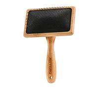 Artero Romeo Extra Long Pin Slicker Brush for Thick Coats | Rounded Protected Tips, Will Not Scratch, Reaches the Undercoat, Dogs and Cats, Sensitive Skin