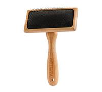 Artero Slicker Brush Size M for Dogs and Cats, Everyday Use | Removes Tangles and Hair, Small to Medium Coats, Bamboo Handle, Kittens Too, Nature Collection