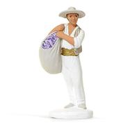 Arterra - Santons de Provence - Man with Lavender - Les Blancs - Collection 9 cm