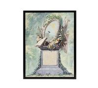 Artery8 18th Century Monument Design Watercolour Schouman Framed Canvas Art in Green | Size: W12" x H16" Artery8 Green W12" x H16"