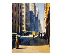 Artery8 1930s 5th Avenue Street View Sunny New York Wall Art Print in Brown | Size: W12" x H16" Artery8 Brown W12" x H16"