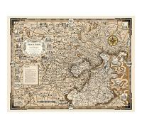 Artery8 1938 Boston Massachusetts Map by Ernest Dudley Chase Wall Art Print : Illustrated Historical Map for Living Room or Study Great Gift for Local History Buffs