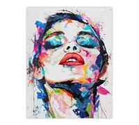 Artery8 1960s Colourful Portrait Modern Art Wall Art Print | Size: W12" x H16" Artery8 Multicolor W12" x H16"