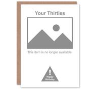 Artery8 40 Years Old Thirties No Longer Available Funny Birthday Card