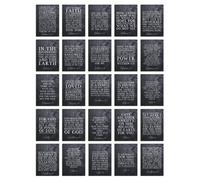 Artery8 50 Pcs A6 Art Set - Inspirational Bible Verse Christian Encouragement in Dark Grey Artery8 Dark Grey