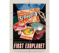 Artery8 51 Pegasi b First Exoplanet NASA Space Tours Travel XL Giant Panel Poster (8 Sections)