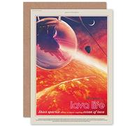 Artery8 55 Cancri E Lava Life NASA Space Tours Travel Sealed Greeting Card Plus Envelope Blank inside