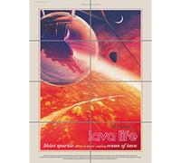 Artery8 55 Cancri E Lava Life NASA Space Tours Travel XL Giant Panel Poster (8 Sections)