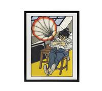 Artery8 A Beethoven Music Enthusiast Moriz Jung Framed Canvas Wall Art Print | Size: W24" x H32" Artery8 Multicolor W24" x H32"