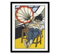 Artery8 A Beethoven Music Enthusiast Moriz Jung Framed Wall Art Print | Size: W12" x H16" Artery8 Multicolor W12" x H16"