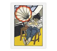 Artery8 A Beethoven Music Enthusiast Moriz Jung Wall Art Poster Print | Size: W24" x H32" Artery8 Multicolor W24" x H32"