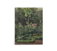 Artery8 A Rose Garden Landscape Camille Pissarro Canvas Wall Art | Size: W12" x H16" Artery8 Multicolor W12" x H16"