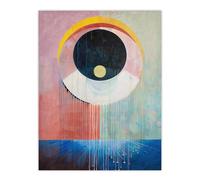 Artery8 Abstract Circle Eye Dripping Artwork Modern Living Room Large Wall Art Poster Print Thick Paper 18X24 Inch