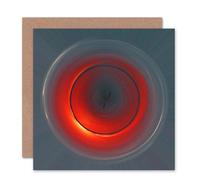 Artery8 Abstract Design Concentric Sunrise Art Card Artery8 Multicolor
