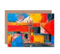 Fine Art Prints Abstract Expressionism Painting Greeting Card With Envelope Inside Premium Quality