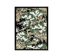 Artery8 Abstract Floral Forest Pattern Framed Canvas Wall Art Print Bijutsukai in Green | Size: W18" x H24" Artery8 Green W18" x H24"