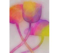 Artery8 Abstract Flower Pastel Tulip Painting Unframed Wall Art Print Poster Home Decor Premium