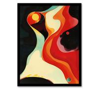 Abstract Galaxy Space Artwork Planets Stars Framed Art Print Artery8 Multi A4